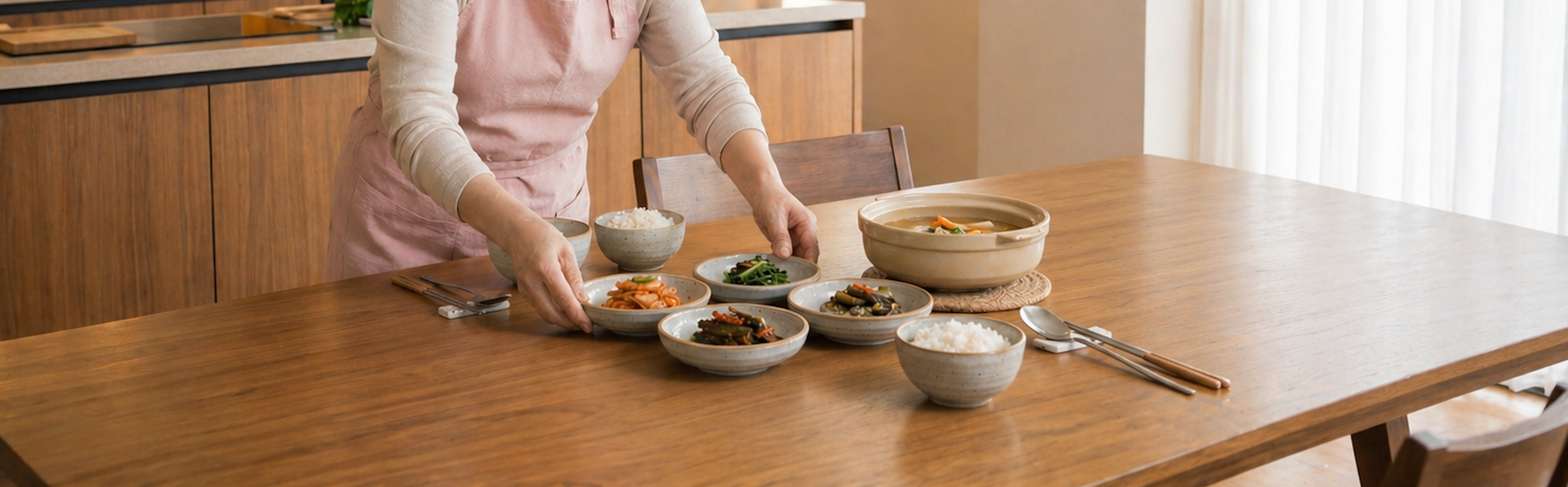 식사 준비 식탁